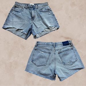 Abercrombie boyfriend short mid ride denim